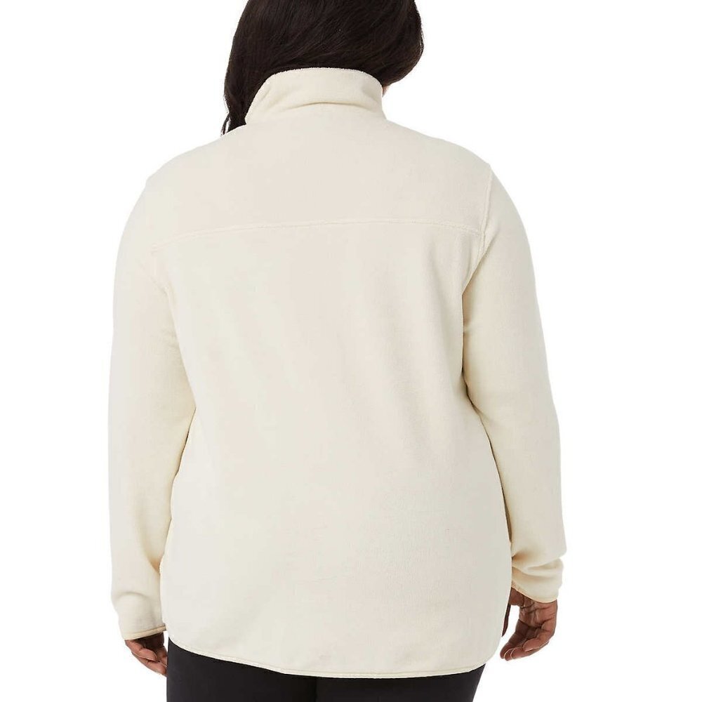 NWT 32 Degrees Women's Soft Fleece Button Snap Sweatshirt Pullover Top - Picture 8 of 8